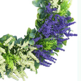 Artificial Lavender Flowers Spring Summer Wreath Home Wedding Party Decor