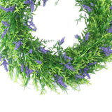 Artificial Lavender Wreath Flower Garland Fake Plant Home Decor Arts