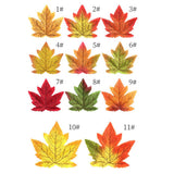 11 Colors Artificial Maple Leaves Fake Fall Leaf Events Party Shower Decor E