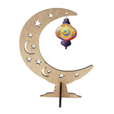 Eid Ramadan Wooden Ornament Ramadan Activities Party Decoration Style2