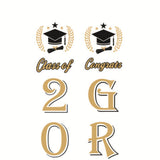 2021 Graduation Couplet Banners Sign Front Door Graduation Party Decoration C