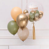 Retro INS Green Balloons Garland Arch Wedding Centerpiece Backdrop Decor