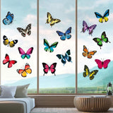 Maxbell 20Pcs Butterfly Window Clings Window Decals Bathroom Living Room Ornament