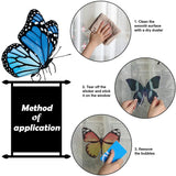 Maxbell 20Pcs Butterfly Window Clings Window Decals Bathroom Living Room Ornament