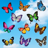 Maxbell 20Pcs Butterfly Window Clings Window Decals Bathroom Living Room Ornament