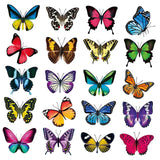 Maxbell 20Pcs Butterfly Window Clings Window Decals Bathroom Living Room Ornament