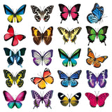 Maxbell 20Pcs Butterfly Window Clings Window Decals Bathroom Living Room Ornament