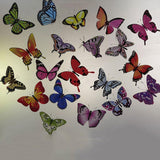 Maxbell 20Pcs Butterfly Window Clings Window Decals Bathroom Living Room Ornament