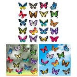 Maxbell 20Pcs Butterfly Window Clings Window Decals Bathroom Living Room Ornament