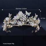 Maxbell Lovely Hair Crown Headband Bridal Crown Headbands Tiaras Party Prom Costume