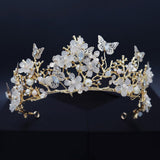 Maxbell Lovely Hair Crown Headband Bridal Crown Headbands Tiaras Party Prom Costume