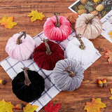 Soft Pumpkin Decoration DIY Crafts Halloween Props Pack of 6 Lifelike Fall