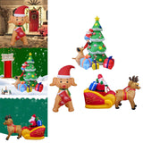 Maxbell Christmas Inflatables with LED Lights for EU Adaptor Yard Puppy Socks