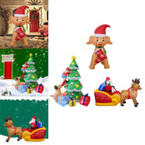 Maxbell Christmas Inflatables with LED Lights for EU Adaptor Yard Puppy Socks