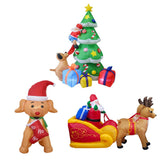 Maxbell Christmas Inflatables with LED Lights for EU Adaptor Yard Puppy Socks