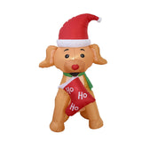 Maxbell Christmas Inflatables with LED Lights for EU Adaptor Yard Puppy Socks