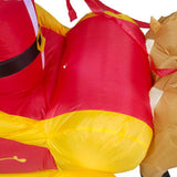 Maxbell Christmas Inflatables with LED Lights for EU Adaptor Yard Elk Sledding