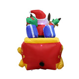 Maxbell Christmas Inflatables with LED Lights for EU Adaptor Yard Elk Sledding