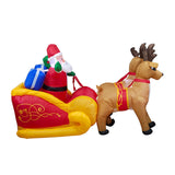 Maxbell Christmas Inflatables with LED Lights for EU Adaptor Yard Elk Sledding