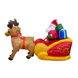 Maxbell Christmas Inflatables with LED Lights for EU Adaptor Yard Elk Sledding