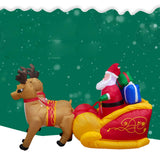 Maxbell Christmas Inflatables with LED Lights for EU Adaptor Yard Elk Sledding