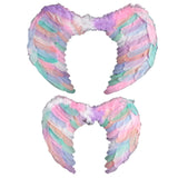 Maxbell Child Angel Feather Wing Costume Wing Kids Feather Fairy Wing S