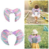 Maxbell Child Angel Feather Wing Costume Wing Kids Feather Fairy Wing S