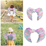Maxbell Child Angel Feather Wing Costume Wing Kids Feather Fairy Wing S