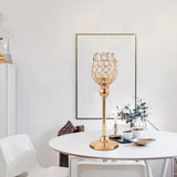 Maxbell Crystal Candle Holders Pillar Candlesticks Party Decor Ornaments 34cm