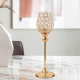 Maxbell Crystal Candle Holders Pillar Candlesticks Party Decor Ornaments 34cm
