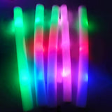 Maxbell Light Up Foam Sticks Colorful LED Glow Sticks for Carnival Concert 15Pcs