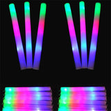 Maxbell Light Up Foam Sticks Colorful LED Glow Sticks for Carnival Concert 15Pcs