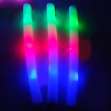 Maxbell Light Up Foam Sticks Colorful LED Glow Sticks for Carnival Concert 15Pcs