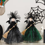 Maxbell Witch Collectible Dolls Photo Props for Halloween Christmas Tree Decor Black