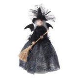 Maxbell Witch Collectible Dolls Photo Props for Halloween Christmas Tree Decor Black