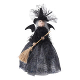 Maxbell Witch Collectible Dolls Photo Props for Halloween Christmas Tree Decor Black