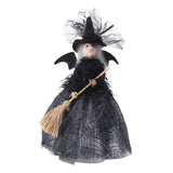 Maxbell Witch Collectible Dolls Photo Props for Halloween Christmas Tree Decor Black