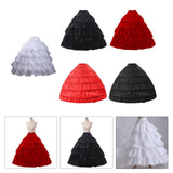 Maxbell Wedding Petticoat Elastic Waist Slips Underskirt for Party  White 4 Hoops