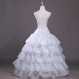 Maxbell Wedding Petticoat Elastic Waist Slips Underskirt for Party  White 4 Hoops