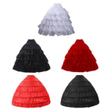 Maxbell Wedding Petticoat Elastic Waist Slips Underskirt for Party  White 4 Hoops