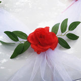 Maxbell Wedding Car Front Flower Decoration Artificial Flowers for Party Holiday Style D