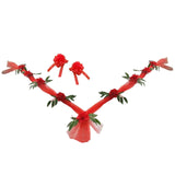Maxbell Wedding Car Front Flower Decoration Artificial Flowers for Party Holiday Style D