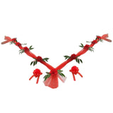 Maxbell Wedding Car Front Flower Decoration Artificial Flowers for Party Holiday Style D