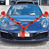 Maxbell Wedding Car Front Flower Decoration Artificial Flowers for Party Holiday Style D