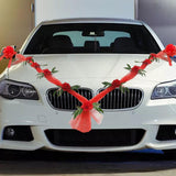 Maxbell Wedding Car Front Flower Decoration Artificial Flowers for Party Holiday Style D
