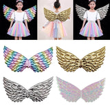 Maxbell Child Angel Wing Fairy Princess Costume Accessory Decoration Light Rainbow