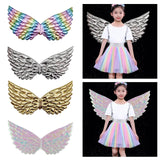 Maxbell Child Angel Wing Fairy Princess Costume Accessory Decoration Light Rainbow