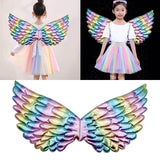 Maxbell Child Angel Wing Fairy Princess Costume Accessory Decoration Light Rainbow