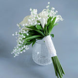 Maxbell Romantic Wedding Bride Bouquet Calla Bouquet for Ceremony Valentine'S Day