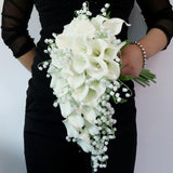 Maxbell Romantic Wedding Bride Bouquet Calla Bouquet for Ceremony Valentine'S Day